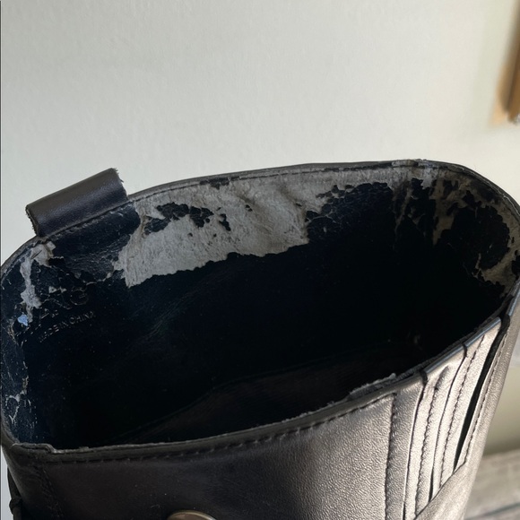 Arturo Chiang Black Buckle Heeled Boots - Picture 6 of 9